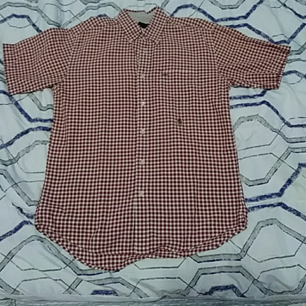 Tommy hilfiger buttondown short sleeve plaid